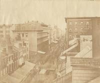 [Chestnut Street, rooftop view east from Odiorne's studio at 920 Chestnut Street] [graphic].