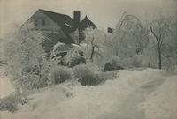 [Redfield residence, snow scene, 211 Upland Way, Wayne, Pennsylvania.] [graphic].