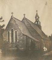 Church of St. James the Less (Episcopal.) Rector Rev. A. Tenbrueck [graphic] : Ridge Avenue, near Laurel Hill - Falls Schl. / McClees.
