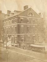 The Butler Mansion house, N.W. cor. Chestnut & Eighth St. After the posters were removed. [graphic] / Taken by McClees in the spring of 1856.