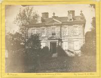 The Chew mansion, Germantown [graphic] : Battle of Germantown fought October 4th 1777. Lieutt. Col. Musgrave threw himself with six companies of the 49th British regt. into Chew's house, which stood full in front of the main body of the Americans. Gen'l R