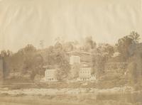View of the toll-house, Superintendents residence, and part of Schuylkill Canal, &c. on the W. side of River Schuylkill, opposite Fairmount [graphic].