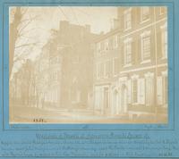 Westside of Fourth St. from above Prune to Spruce St. [graphic] : Upper cor. Louis Phillipe's house - lower cor. Dr. Shippen's house also Dr. Wister's, las Job R. Tyson's house - next J.P. Norris jrs - next St. Mary's Church; next H. Pratt's houses (2) co