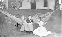 [Jane L. Webster, with "The Aunties" near Stouton, Philadelphia, Pa.] [graphic].