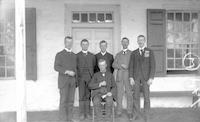 [John H. Webster, Sr., with his five sons, on the porch of Stouton, Philadelphia, Pa.] [graphic].