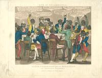 Life in Philadelphia. Grand celebration ob de bobalition ob African slabery. [graphic] / Drawn and Engd. by I. Harris.