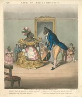 Life in Philadelphia. "Shall I hab de honour to dance de next quadrille...?" [graphic] / Chas. Hunt, Sc.