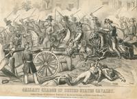 Gallant charge of United States Cavalry. Gallant charge of Lieutenant Tompkins of the Second Cavalry, at Fairfax Court House, Va., on the morning of June 1, 1861. [graphic].
