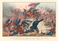 The victory of Roanoke, Feby. 8th, 1862. The brilliant and decisive bayonet charge of New York 9th Hawkins Zouaves. [graphic].