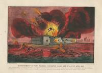 Bombardment of Fort Pulaski, Cockspur Island, Geo. 10th & 11th of April 1862. [graphic] : After a bombardment of 30 hours, the fort surrendered unconditionally to the U.S.forces, under the immediate command of Genl. Q.A. Gillmore. 360 prisoners, 17 canon,