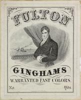 [Textile labels advertising Ginghams, and Balmoral skirts] [graphic].