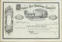 Steel's Bay Printing Company [certificate] [graphic].