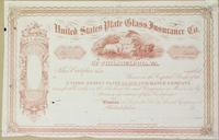 United States Plate Glass Insurance Co. of Philadelphia [certificate] [graphic].