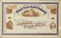 United States Land Company [certificate] [graphic].