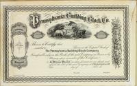 Pennsylvania Building Block Co. [certificate] [graphic].