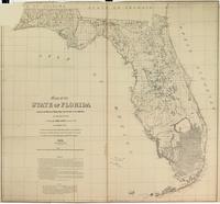 Map of the State of Florida [cartographic material] / Compiled in the Bureau of Topogl. Engrs. ... 1856.