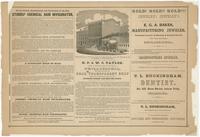 [Advertisements from Rae's Philadelphia pictorial directory & panoramic advertiser. Chestnut Street, from Second to Tenth Streets] [graphic].