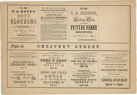 [Unnumbered plate and advertisements from Rae's Philadelphia pictorial directory & panoramic advertiser. Chestnut Street, from Second to Tenth Streets] [graphic].