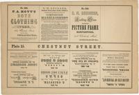 [Unnumbered plate and advertisements from Rae's Philadelphia pictorial directory & panoramic advertiser. Chestnut Street, from Second to Tenth Streets] [graphic].