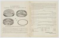 E. Horton's patent geared screw chuck.