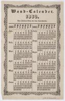 Wand-Calender. 1863. : Vom Friedens-Boten für seine Unterschreiber.