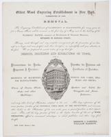 Oldest wood engraving establishment in New York. Commenced in 1838. Removal. : The engraving establishment of Lossing & Barritt, for many years at 71 Nassau Street, will be removed, on the first day of May next, to the building of the Nassau Bank, corner 