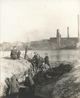 [Boys digging near Schuylkill River, Philadelphia] [graphic].