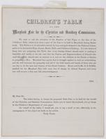 Children's table at the Maryland fair for the Christian and Sanitary Commissions.
