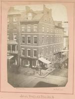Aaron Wolff's old wine store, &c on the northwest corner of Chestnut and Seventh Street. [graphic] / Photograph by Richards.