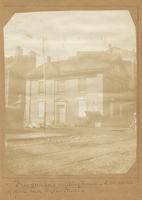 Free Quakers meeting house. On the southwest corner of Fifth Street. Benjm. Tucker's schools, for many years, were kept in upper portion of this building. [graphic] / Photograph by Richards.