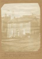 Free Quakers meeting house. On the southwest corner of Fifth Street. Benjm. Tucker's schools, for many years, were kept in upper portion of this building. [graphic] / Photograph by Richards.
