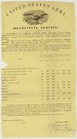 United States Army. Recruiting Service. : Wanted, for the United States Army, able-bodied unmarried men, between the ages of 18 and 35, not less than 5 feet 3 inches high, and of good character. A minor will not be enlisted without the written consent of 