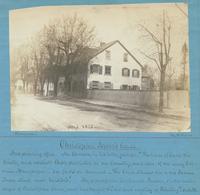 Christopher Sower's house - [graphic] : And printing office. Mr. Watson, in his letter writes: "The house of Sower the printer, and earliest Bible publisher in our country, and also of an early German newspaper - See facts in Annals. The house stands vis 