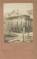 Northwest corner of Carpenter and Sixth street, north of Chestnut Street. [graphic] : Gray's brewery building is partially seen on the right of the picture. Where the "sign" is now, was, in my remembrance a picture full length of Sir John Falstaff, as rep