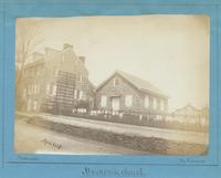 Mennonite church. [graphic] : Of this Mr. Watson writes, " a stone church and grave-yard, near Congress hall (above on the same side of Main Street) but I mean to say nothing of church. From the wall of the ground, they shot Genl. Agnew (during revolution