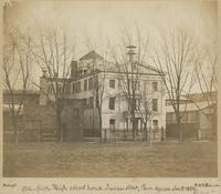 Old first high school house - Juniper street, Penn Square. [graphic] / Photogh. F.D.B. Richards.