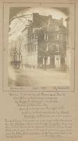 House s.w. corner of Prune and Fourth street [graphic] : House built and occupied by Joseph P. Norris, Jr. - and also - St. Mary's church - the part of a house on the right of the picture is that occupied by Louis Phillip of France - see next page - The f