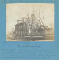 Michael Billmeyer's house and printing office - his bookstore was in portion of the house nearest the eye - it was the next "place" above Chews place. [graphic] : Mr. Watson writes "It is a good one [to be photographed]." At its south end Genl. Washington