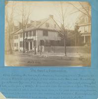 The Bank of Germantown [graphic] : Of this building Mr. Watson, the Annalist, thus writes: "It was the residence of Clarkson (City Mayor) now altered on the Bank end. It was the office of Thomas Jefferson, then Secretary of State, and Randolph, attorney G