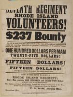 Seventh Regiment Rhode Island Volunteers! $237 bounty : It will be seen that the City Council of the city of Providence, appropriated a sum not exceeding $60,000, to promote enlistments, to be paid to volunteers at the rate of one hundred dollars per man 