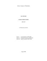 Charles Bird Papers, 1800-1837 (inclusive).