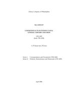 Commonwealth of Pennsylvania, General Assembly Records, 1783-1859 (bulk 1790-1838).