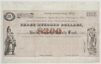 County Commissioners' Office, Doylestown, Bucks Co., Pa., February 15, 1865. : This is to certify, that the bearer will be entitled to the sum of three hundred dollars, with six per cent. interest from the date. Payable out of the Bucks County Bounty Fund