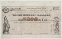 County Commissioners' Office, Doylestown, Bucks Co., Pa., February 15, 1865. : This is to certify, that the bearer will be entitled to the sum of three hundred dollars, with six per cent. interest from the date. Payable out of the Bucks County Bounty Fund