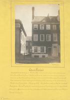 Louis Phillipe's second place of residence in Phila. [graphic] : After residing at the house of one of the partners of the firm of Cunningham & Nesbitt, in Front bel. Walnut St., two or three weeks he boarded in the above pictured house; on the arrival of