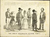 The great Republican reform party, calling on their candidate. [graphic]