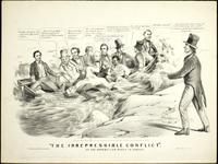 "The irrepressible conflict" or the Republican barge in danger. [graphic]