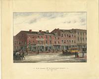 S.W. corner 8th & Chestnut Street, 1851. [graphic] / B.R. Evans.