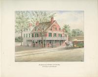 Buttonwood Hotel at Darby, torn down and rebuilt, 1876. [graphic] / B.R. Evans.