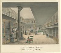 Interior of Phila; Library, Fifth and Library Streets, 1878. [graphic] / B. R. Evans.
